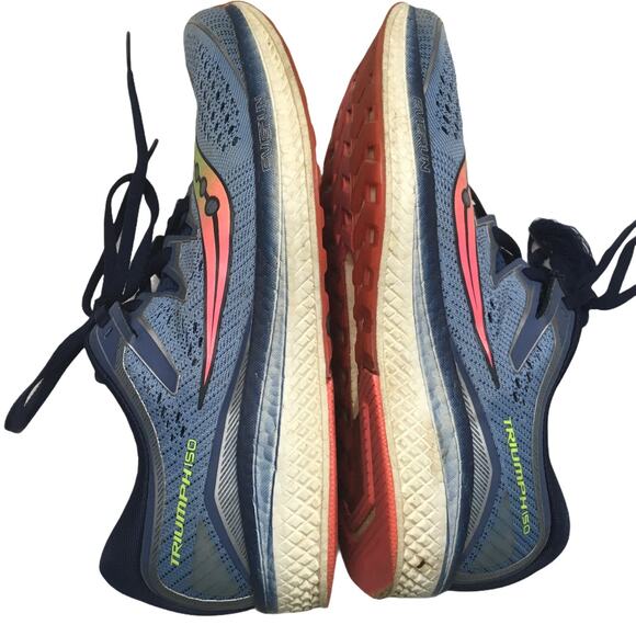 Saucony Triumph ISO 5 Running Shoes Blue Multi Women's 9.5 Sneakers Training - Picture 11 of 11